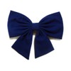 Cotton Cheer Hair Bows (Medium Size) (Alligator Clip, Solid Blue)