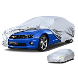 Kaugung 6 Layers Car Cover Custom Fit Chevy Camaro 2010-2024,Waterproof Car Cover All Weather for Automobiles, Sun Rain Dust Snow Protection.