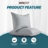 Micropuff Pillow Protectors with Zipper King Size Gray - Premium