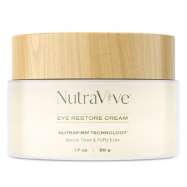 NutraVive Eye Restore Cream – Under Eye Cream For Puffiness And Bags Under Eyes, 1.7 Oz – Revive, Firm & Lift Tired Eyes & Reduce Fine Lines & Wrinkles – Anti-Aging Collagen Boosting for Men & Women
