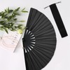 HINGTAI Hand Fan Clack Fan Bamboo Ribs for Line Dance