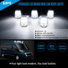 KDM Clear Lens Housing with White Led Bulb Cab Roof