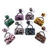 ELVRLA Elegant Classical Mini Leopard Handbag Shape Keychain Soft Plush