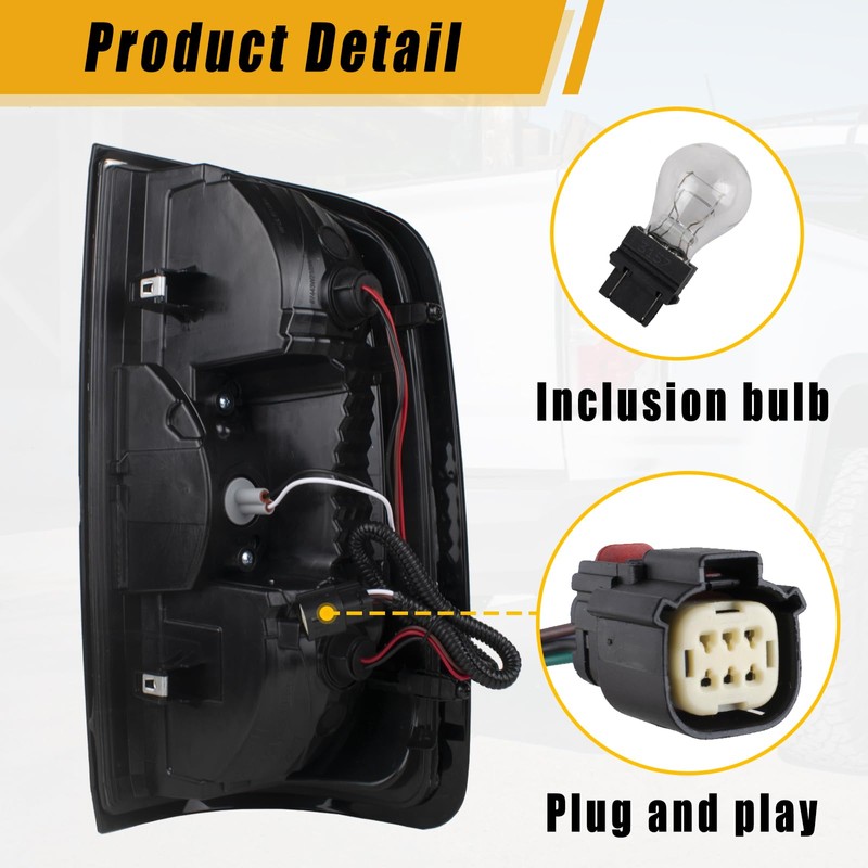 Boine Right Passenger Side Tail Light Compatible With 2015-2022 GMC