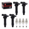 Ignition Coils & Spark Plug 4Pcs For Yamaha Waverunner FX1000