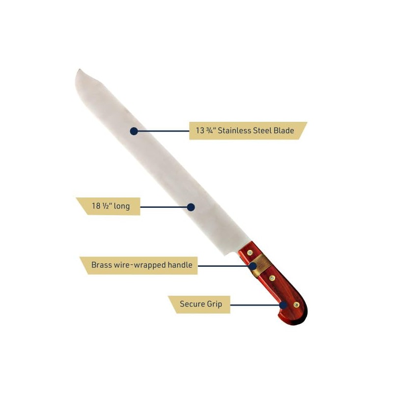 Heavy Duty Machete Knife - 18.5” Full Tang Machete for