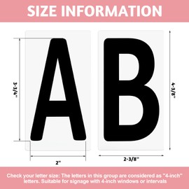 Resurhang 156 Pcs Replacement Letters for White Message Board Sidewalk Signs Outdoor Plastic Changeable Letters for Yard Signs with 4 Inch Tracks, from A to Z Black on White Background