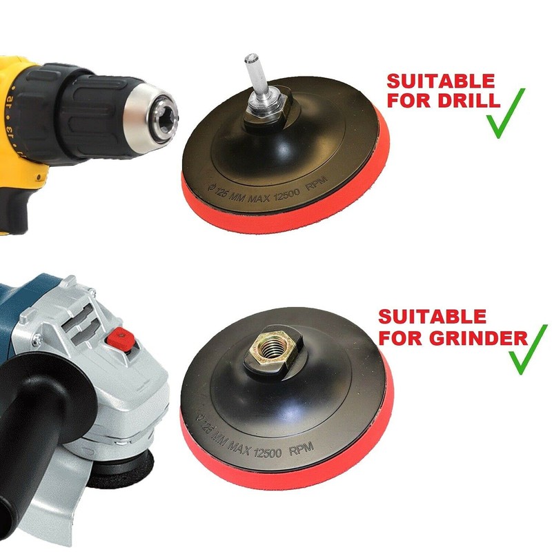 LOGOK2K Cotarba 125mm Hook & Loop Backing PAD Angle Grinder