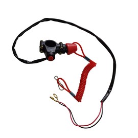 Goodfind68 Interruptor de apagado de botón rojo compatible con motor de 50 cc, 70 cc, 90 cc, 110 cc, 125 cc, 150 cc, 200 cc, 250 cc, ATV Quad Bike, Dirt Bike, Pit Bike, Trail Bike Go Kart