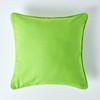 HOMESCAPES - 100% Cotton Plain Green Cushion Cover- 45 x