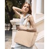 LOVEVOOK Women's Large Shopper Handbag, nude, M