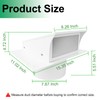 8 Inch White Dryer Vent Cover Outside - Heavy Duty