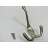 QCAA Premium Quality Coat Hat Hook with Three Prong, 4",