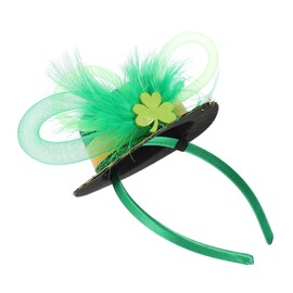 Baluue Patrick's Day Womens Headband with Top Hat Festive Cosplay Accessory for Parties Birthdays Family Gatherings Comfortable Design for Wear