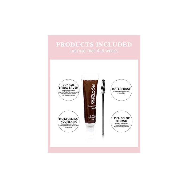 Kit profesional de tinte para pestañas y cejas Tinte para