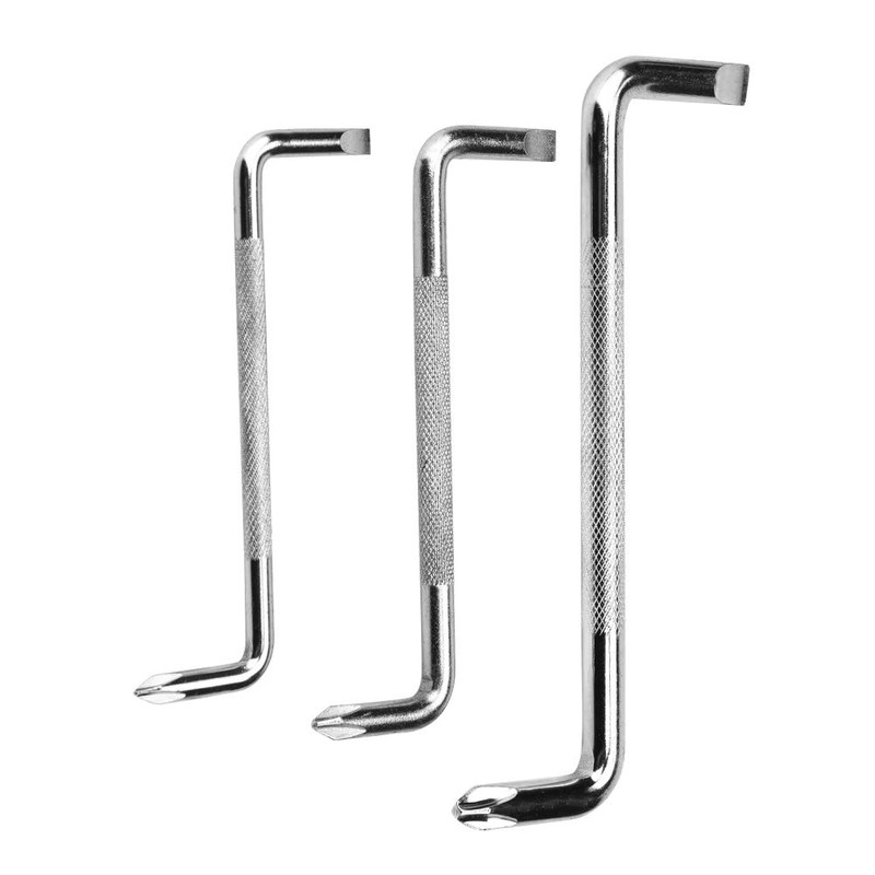 3 Piece Offset Screwdriver Set, Right Angle Screwdriver, Magnetic Right