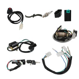 labwork Wiring Harness Ignition Coil CDI Magneto Stator Replacement for 4 Stroke 49cc 50cc 70cc 110cc 125cc 140cc Dirt Bikes