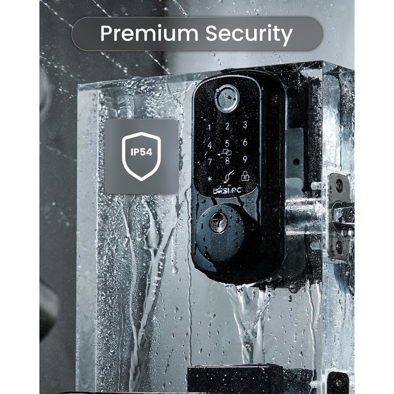 DESLOC B200 Keyless Entry Door Lock with Handle Set, Smart