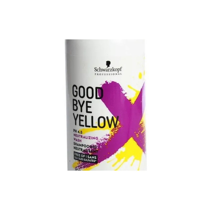 Schwarzkopf Good Bye Yellow Shampoo Neutralizante X 300 Ml