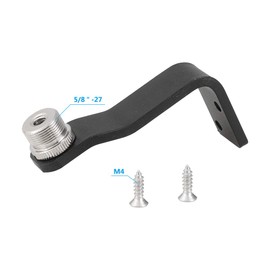 CAMVATE Microphone Screw Adapter 5/8'' Male To 1/4'' Female With Right Angle Type Pedestal Wall/Table/Ceiling Mount - 2326