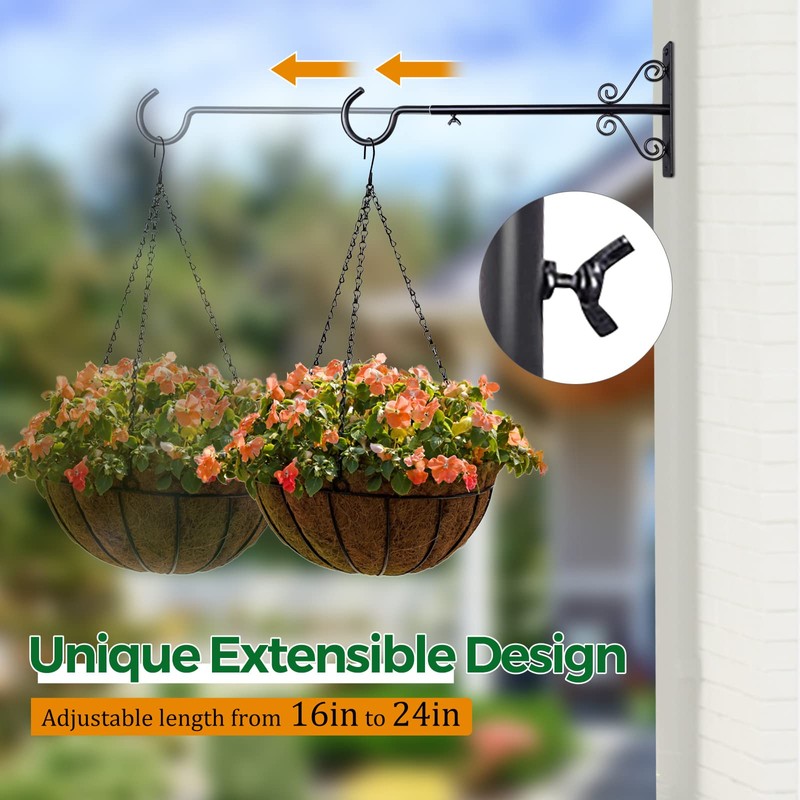 BOLITE 18023 Bird Feeder Hanger(16 to 24 Inch), Adjustable Hanging