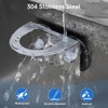 Stainless Steel Kitchen Sink Dish Brush Holder with Suction Cups,Scrub