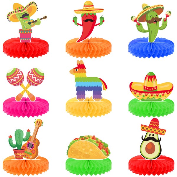 KatchOn, Fiesta Centerpieces for Tables - Pack of 9 |