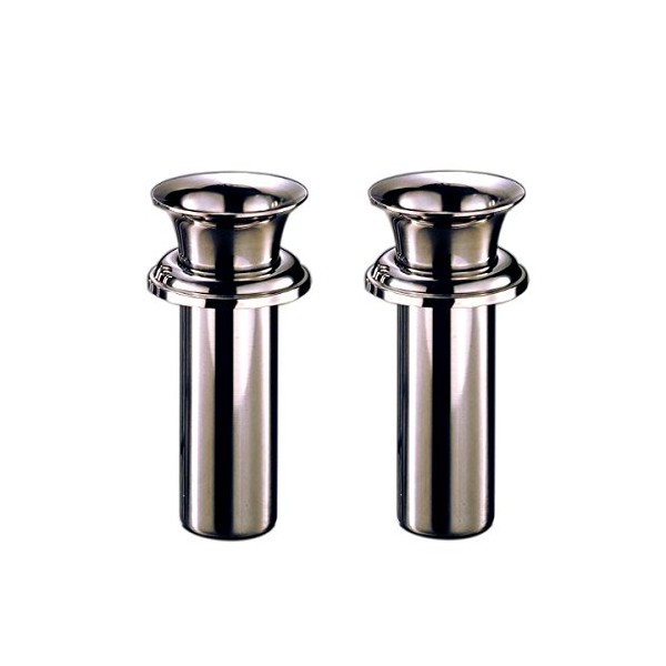 Grave Hanadate, High Grade Stainless Steel, Medium Insert, with Brim, Tube Diameter: 1.9 inches (48 mm), Set of 1 to 2 [W-48] (Small)