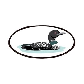 CafePress Great Northern Loon Patches Patch, 4"x2" Printed Novelty Applique Patch