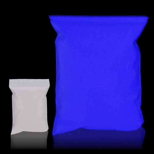 Fluorescent Powder, Many Colours Available, Bright Colour, Phosphorescent Powder, Epoxy Resin, Fluorescent, for Nail Art, Clothing, Decoration, Memory Lights (Purple)