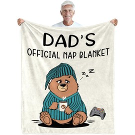 Funny Gifts for Dad Blanket from Daughter Son, Dad Birthday Gifts from Daughter Son, Dad Gifts for Fathers Day Throw Blanket for Dad Gag Gift Christmas Home Decor 50''x 60''