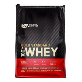 Suplemento en Polvo Optimum Nutrition Gold Standard 100% Whey Protein – Sabor Double Rich Chocolate – Bolsa de 4.54 kg
