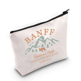 MNIGIU Banff National Park Cosmetic Bag Canada Travel Gift Camping Lover Gift Banff National Park Tourist Bag (Banff Bag)