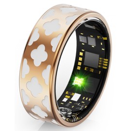 findtime Smart Ring Heart Rate Monitor Sleep Tracker Blood Pressure Ring Blood Oxygen Fitness Tracker Pedometer Step Counter Calories Fitness Ring Waterproof Health Smart Rings for Women Ladies