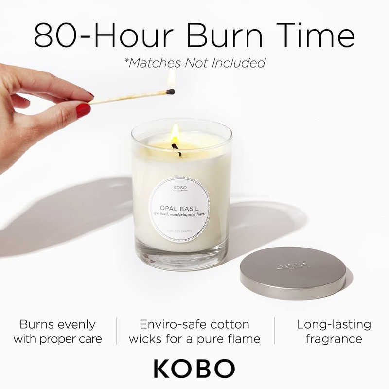 Kobo Candles Kobo Soy Candle, D'Anjou Lychee