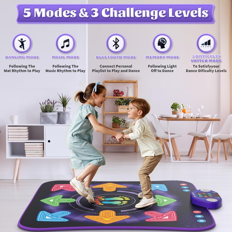 WAYKEE Dance Mat Toys Gifts for 3 4 5 6