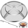 Fire Pit Spark Screen,36 Inch Fire Pit Screen Cover Stainless