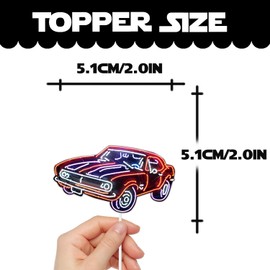 S-Cp-0965Ice Cream Fruit Dessert Cupcake Topper Colorful Glitter Happy Birthday Sensory Pop Game Theme Decor Supplies Baby Shower Boys Girls Birthday Party Decorations