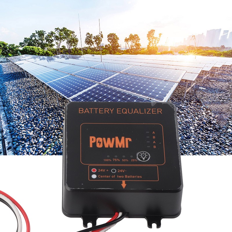Battery Equalizer Black Solar System Balancer with Reverse Connection Protection