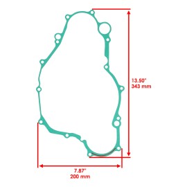 Caltric Clutch Cover Inner Gasket for Yamaha 5Tg-15462-02-0