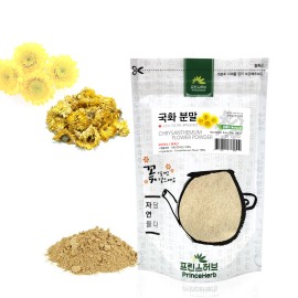 Prince Herb Medicinal Korean Herbal Powder, 100% Natural Chrysanthemum Flower Powder   - 8 oz