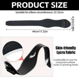 ZYEKIU Elbow Bandage Elbow Bandages Forearm Bandage Tennis Elbow Bandage Arm Bandage for Men and Women for Strength Sports in the Gym Tennis Elbow Cuff for Right and Left Epicondilitis (Black)