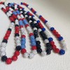 Baseball Necklace 16in/19in/22in Baseball Bling Drip Necklaces Rhinestone Clay Beaded