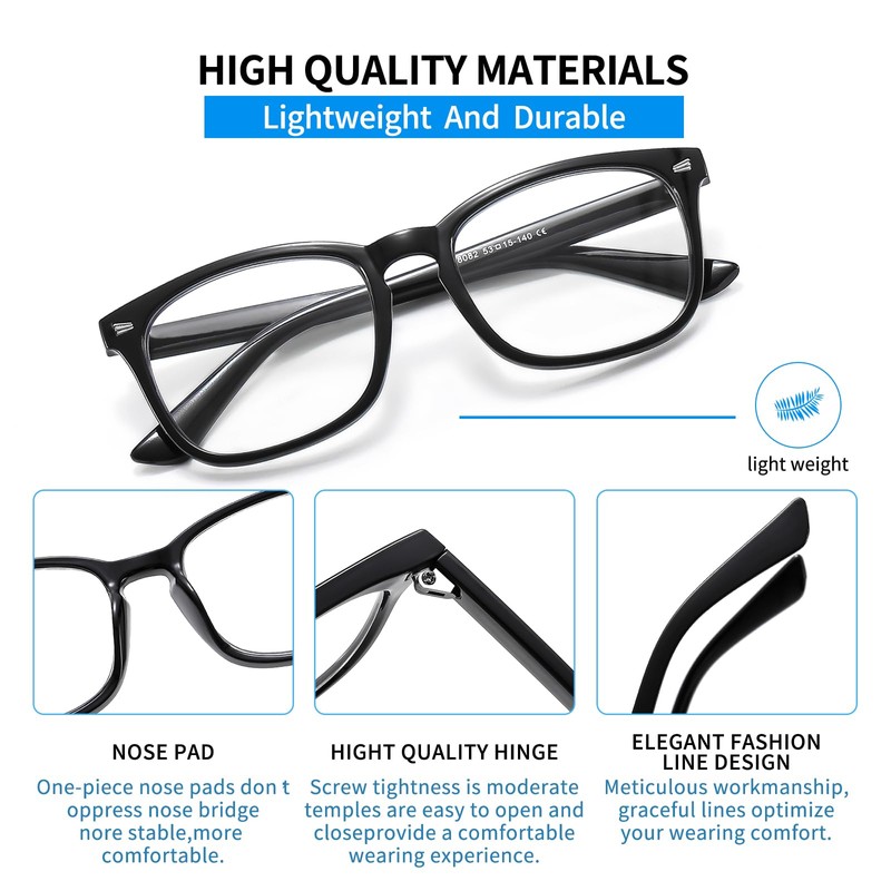 Suertree Myopia Shortsighted Glasses with Strength for Men and Women