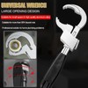 Universal Adjustable Double Ended Wrench Multifunctional Bathroom Wrench Repair Disassembly