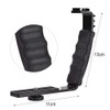 Camera Flash L-Bracket, Dual Hot Shoes Holder Mount Adapter DV