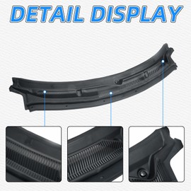 Windshield Wiper Cowl Cover Panel Compatible with Ford Explorer 2011-2019 BB5Z78022A68A BB5Z-78022A68-AA Front Wiper Grille Insert (Ford Explorer 11-19)