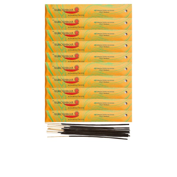 Auroshikha Frankincense Incense 10 Sticks (10 Pack)