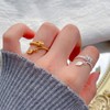 KIFUTENG 925 Sterling Silver Dragon Ring for Women Pinky Thumb