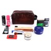 SPORTGIFTZ Buffalo Leather Rugby Wash Bag Durable Toiletry Bag for